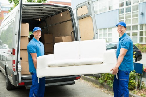 Local removals team preparing a move in Fulham