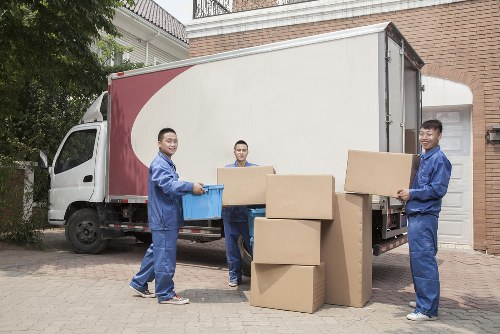 Removal team working on a residential move in Fulham