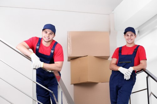 Office removal team planning a business move in Fulham