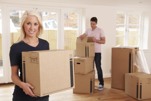Removal team introducing professional moving services in Fulham