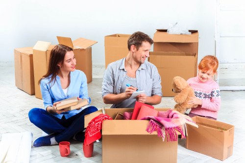 Local Fulham moving truck for furniture and box transport