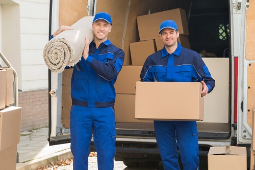 Local removals crew handling furniture in Fulham