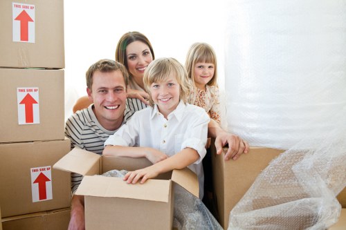 Careful loading of boxes and furniture for a Fulham relocation