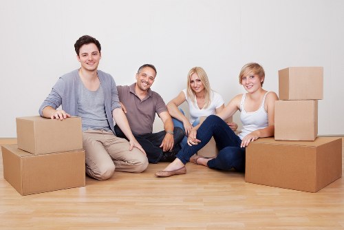Packing and loading items into a moving van in Fulham
